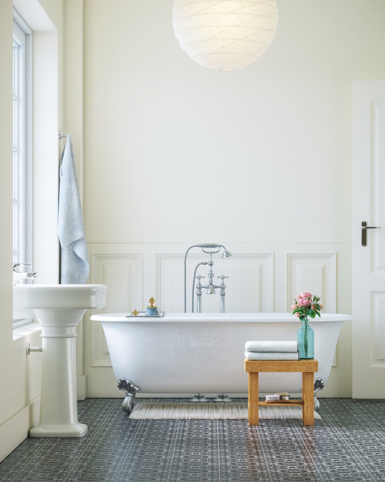 Escabeau bamboe pour enfants, Tabouret salle de bain en bambou image 6