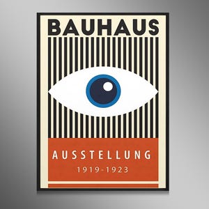 Póster vintage de Bauhaus El ojo que todo lo ve
