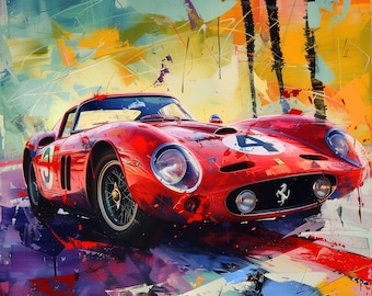 Digital Art Ferrari Car