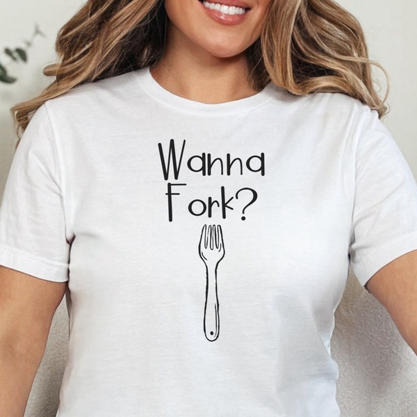 Funny Happy Birthday T-Shirt Gift For Her, Gift For Mom Funny Tee, Funny Gift TShirt For Friend, Funny Pun Fork Gift Womens Shirt