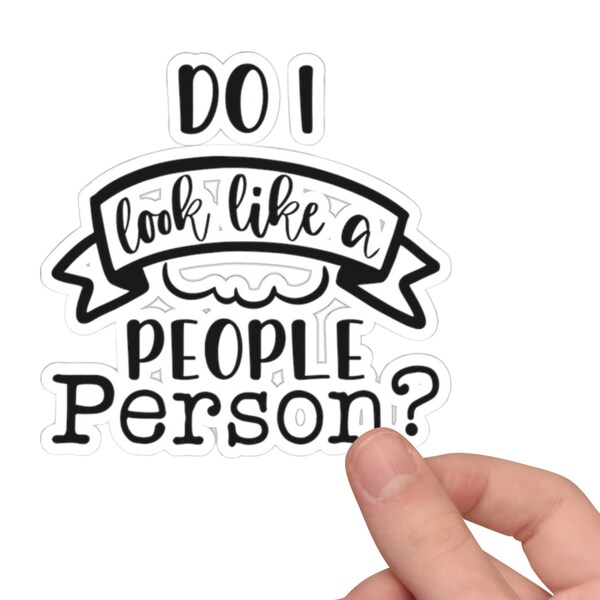 People Person Kiss-Cut Stickers