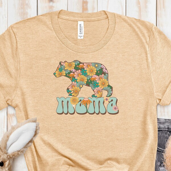 Proud Mama Bear Tee, Mother's Day Mom Gift, Grandma, Step Mom Present, Short Sleeve Unisex Size Tee Shirt