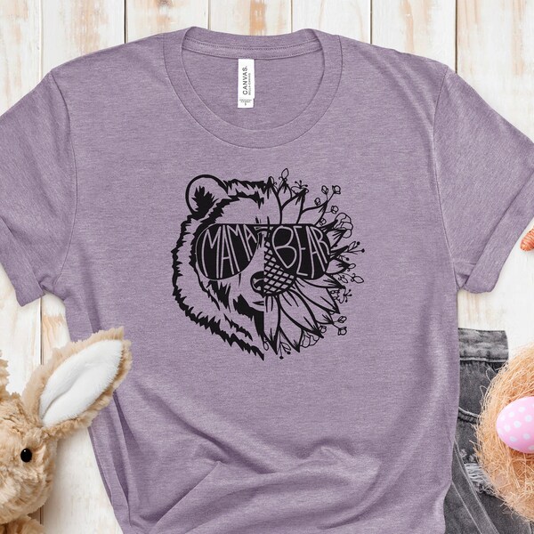 Happy Mothers Day Gift For Mom, Cute Graphic Proud Mama Bear Tee Gift For Her, Grandma Nana Mimi T-Shirt, Step Bonus Extra Mom Present