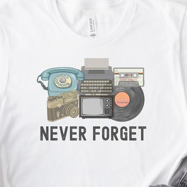 Funny Vintage Shirt, Retro Old Phone Humor Tee, Unique Retro Gift For Him, Nostalgic Graphic T-Shirt 80s 90s Funny Generation X TShirt