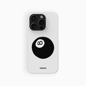 Trendy Y2K 8 Ball Phone Case, Coquette Black Pool Ball | For iPhone 17 Pro Max Air Case, iPhone 16 15 14 13 Pro Max Plus, MagSafe Phone Case
