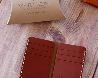 Leather Wallet - Genuine Leather - Made in France - 3 colors - Eco Friendly