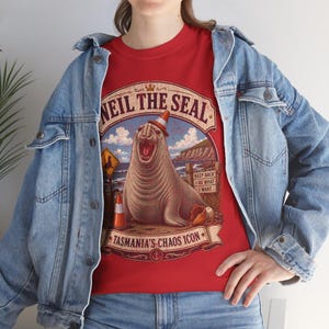 Neil The Seal Shirt, Tasmania Chaos Icon Elephant Seal T-Shirt, Funny Animal Meme Shirt, Vintage Graphic Tee, Comfort Colors tee image 8