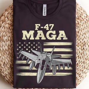 F-47 MAGA Shirt, F47 Fighter Jet F-47 Jet Fighter Aircraft T-Shirt
