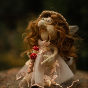 Valentine&#39;s Day Gift. Adorable handmade doll for a special birthday celebration.
