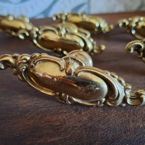 Antique window handle - door handle - furniture knob - furniture handle - Wilhelminian period - Art Nouveau - solid brass - window handle zaponated - historical