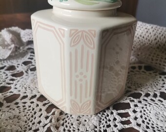 Wunderschöne Villeroy und Boch Porzellan Teedose - Vorratsdose - Gallo Design - luftdicht - Vintage -  Dose mit Deckel - Rarität!