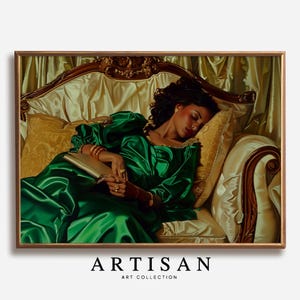 Black Woman Sleeping Print, Black Woman Art, African Art, Afro Female Portrait, Black Wall Art, African print, Printable Art, AAC80