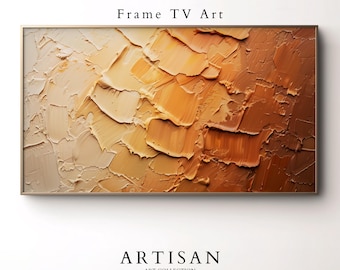 Arte abstrata em terracota Impasto para Samsung Frame TV (download digital