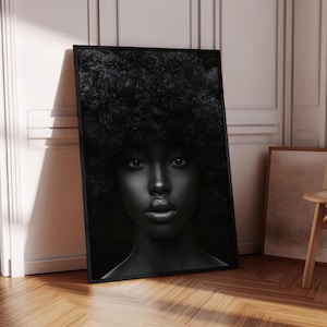 Black Art Prints, Black Woman Art, African Art, Black Wall Art, African Wall Art, Afro Black Art, Minimalist Wall Art, Printable Art, 306