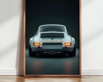 Porsche 911 Oldtimer Poster: Retro Automobile Kunst (Digitaler Download)