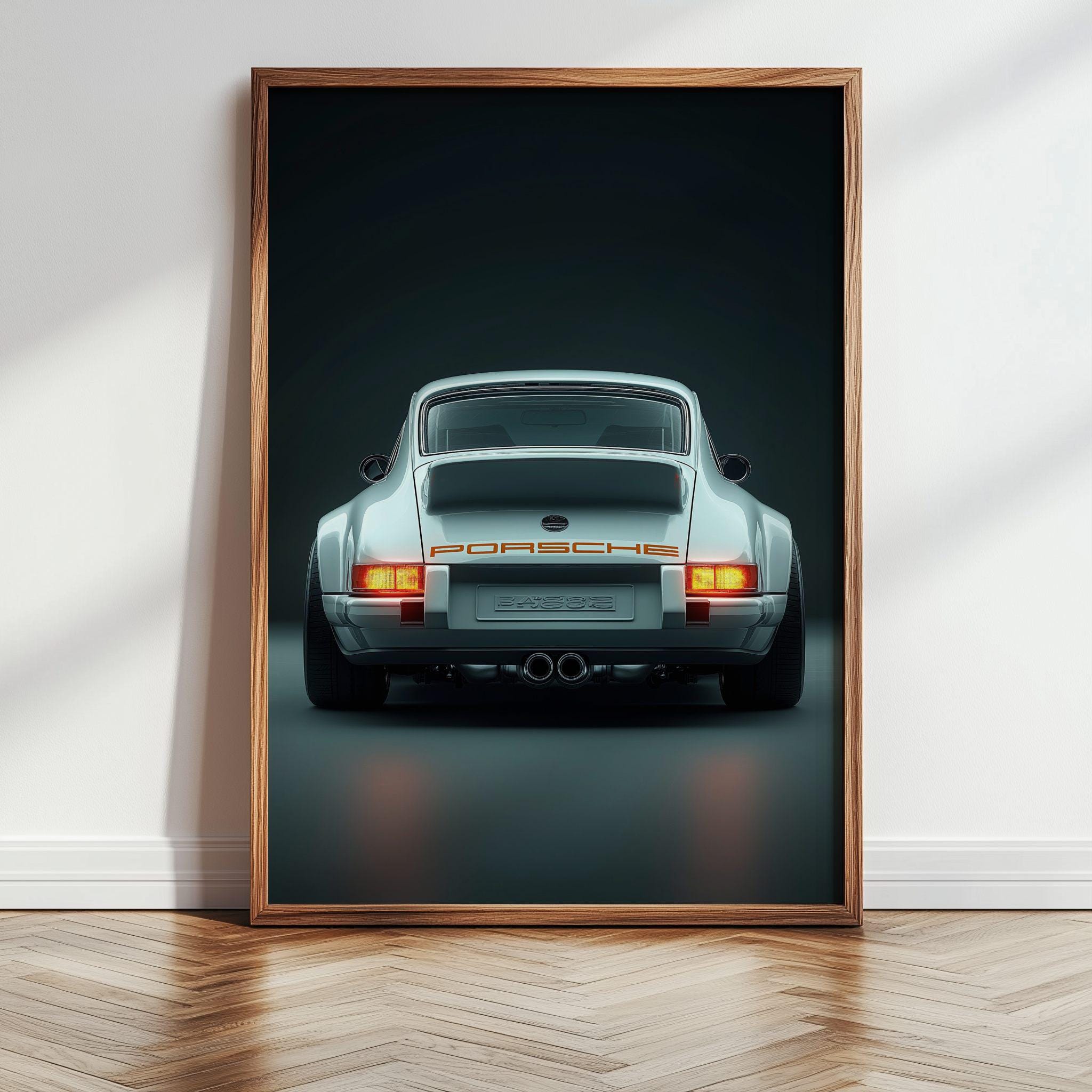 ポルシェ 911 ヴィンテージカーポスター：レトロな自動車アート