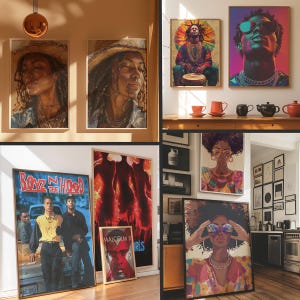 Black Art Collection of 2500 Prints, Black Woman Art, African American ...