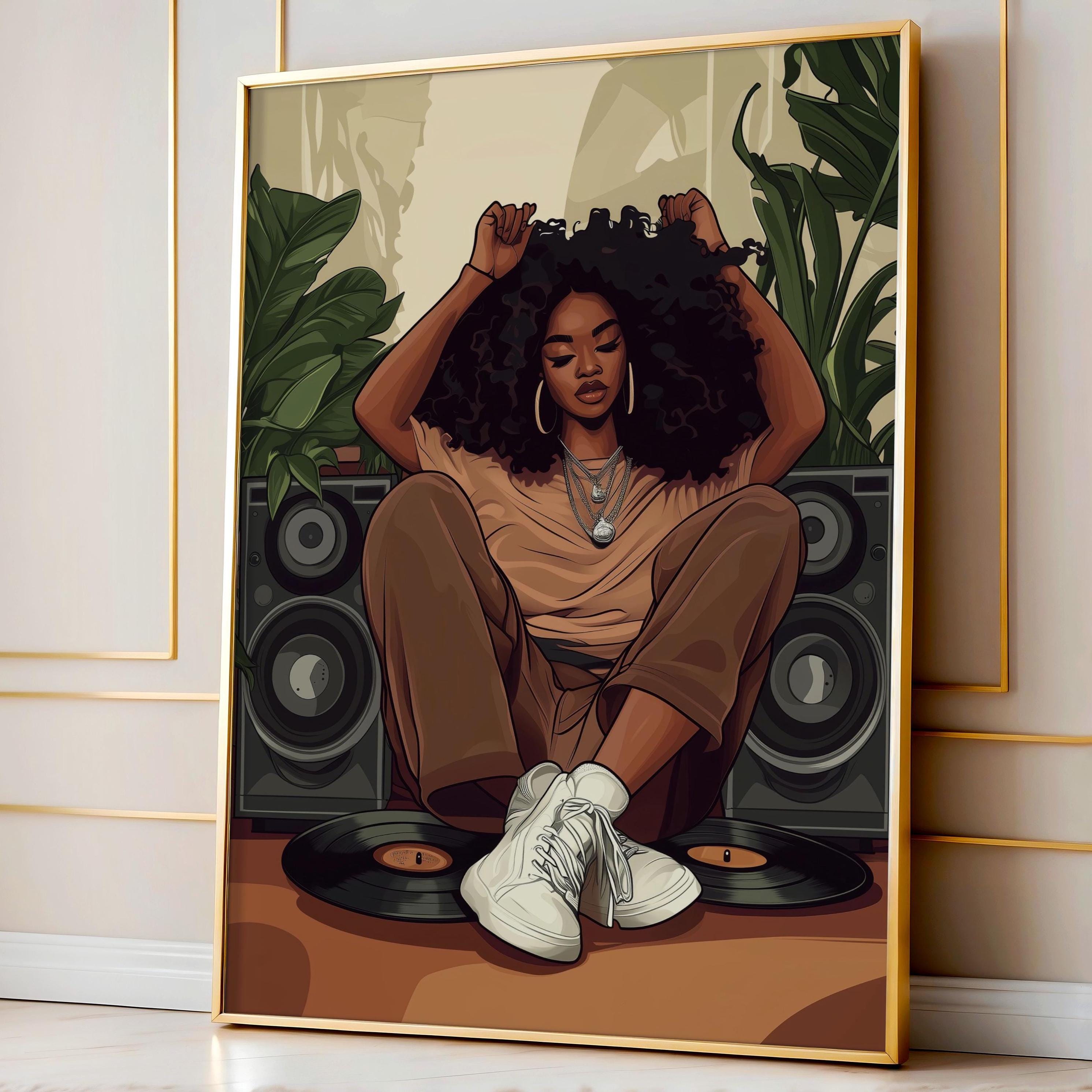 Black Girl Art Music - Etsy