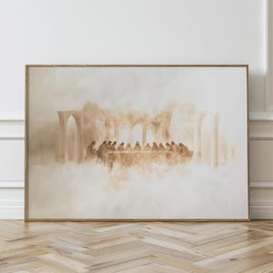 Last Supper Wall Art, Christian Wall Art, Jesus Art, Spiritual Wall Art, Bible Verse Wall Art, Modern Christian Art, Minimalist Art A171