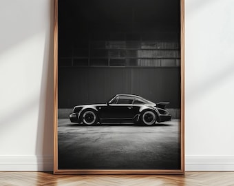 Vintage Porsche 911 Poster: Retro Auto Wandkunst (Digitaler Download)