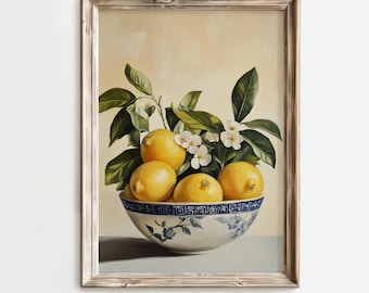Still Life With Lemons on a Plate Van Gogh Gallery Wall Art Food