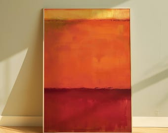 Mark Rothko Abstract Painting, Modern Abstract Wall Art Vintage Mark Rothko Print, Wabi Sabi Art, Minimalist Wall Art, Printable Art, C14
