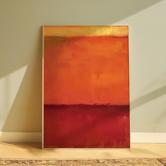 Mark Rothko マーク・ロスコ 絵画 茶色 ミニマリスト プリント マーク