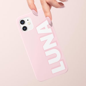 Personalized Perfect Pink iPhone 13 Case, Pastel Pink iPhone 12 Case, Light Pink iPhone 11 Case, Perfect Pink iPhone Case, Pink Case