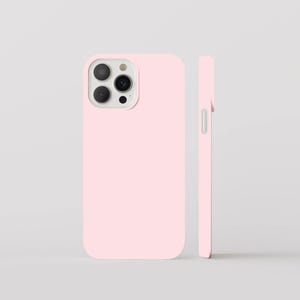 Perfect Pink Phone Case, Light Pink iPhone 13 Case, Pastel Pink iPhone 12 Case, iPhone 11 Case, iPhone 15 case matte pink, Galaxy s24 s23