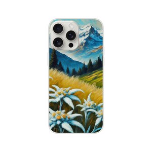 Edelweiss - Flexi case - alps flower flowers flora floral Mountain germany deutschland phonecase iphone
