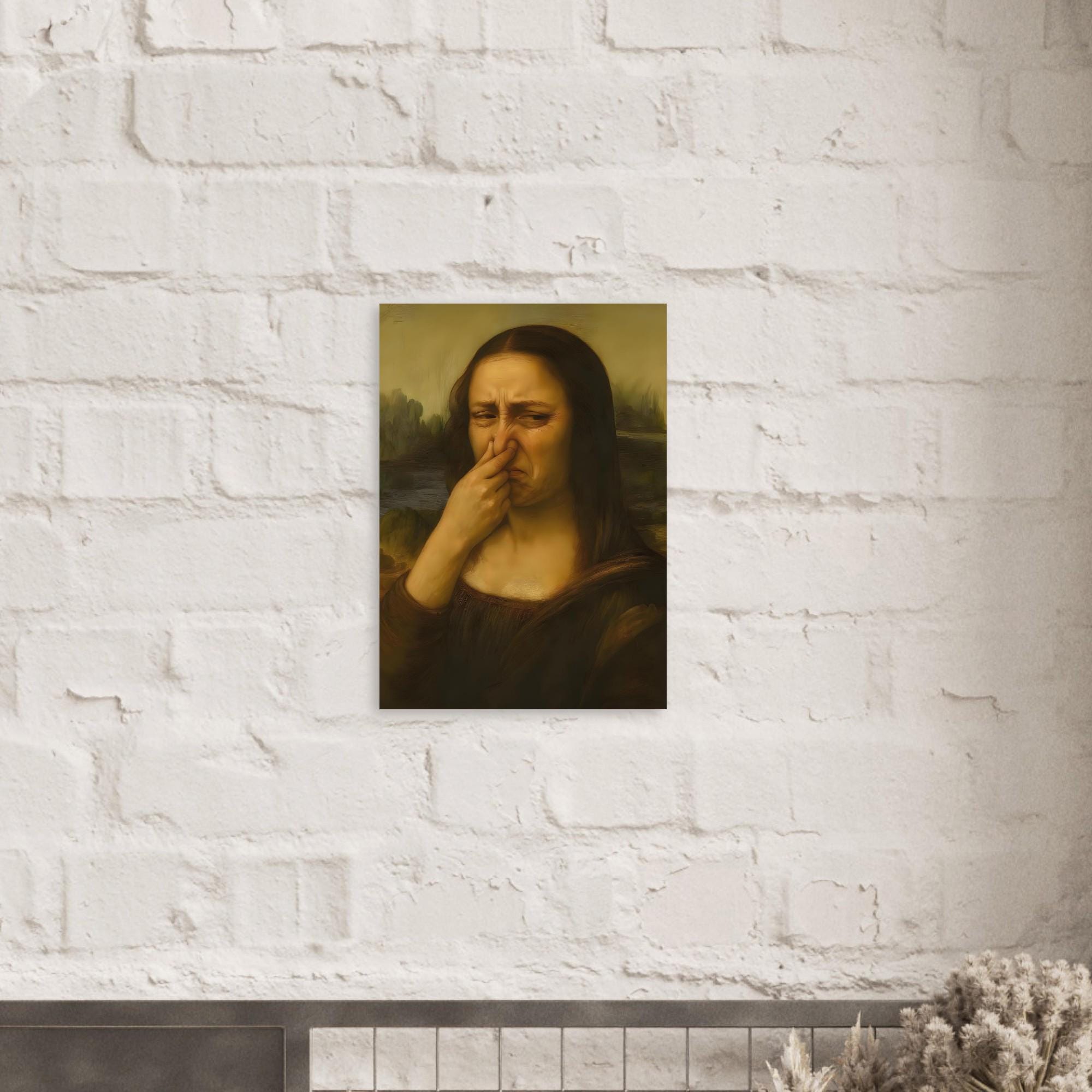 Funny Mona Lisa Toilet Humor Poster - Quirky Bathroom Art - Hilarious ...