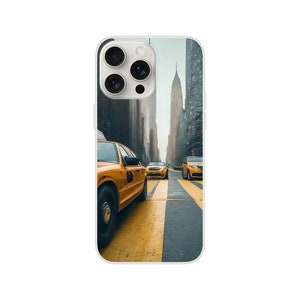New York - Flexi phone case - new york usa modern street view phone case for iphone and samsung