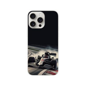 F1 Motorsport Flexi Phone Case for iPhone - Durable, Transparent, and Wireless Charging Compatible