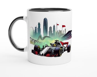 Occupé à regarder la F1 - Tasse à café en céramique pour fan de sport automobile | Cadeau pour les amateurs de course