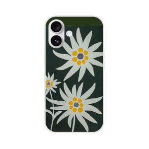 Edelweiss - Flexi case - flower flowers flora floral phonecase alps german Handyhülle iphone