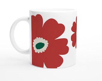 Flower mug - 11oz Ceramic Mug