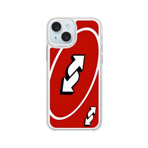 Reverse playing card - divertente custodia per telefono con carta invertita per iPhone - Custodia trasparente