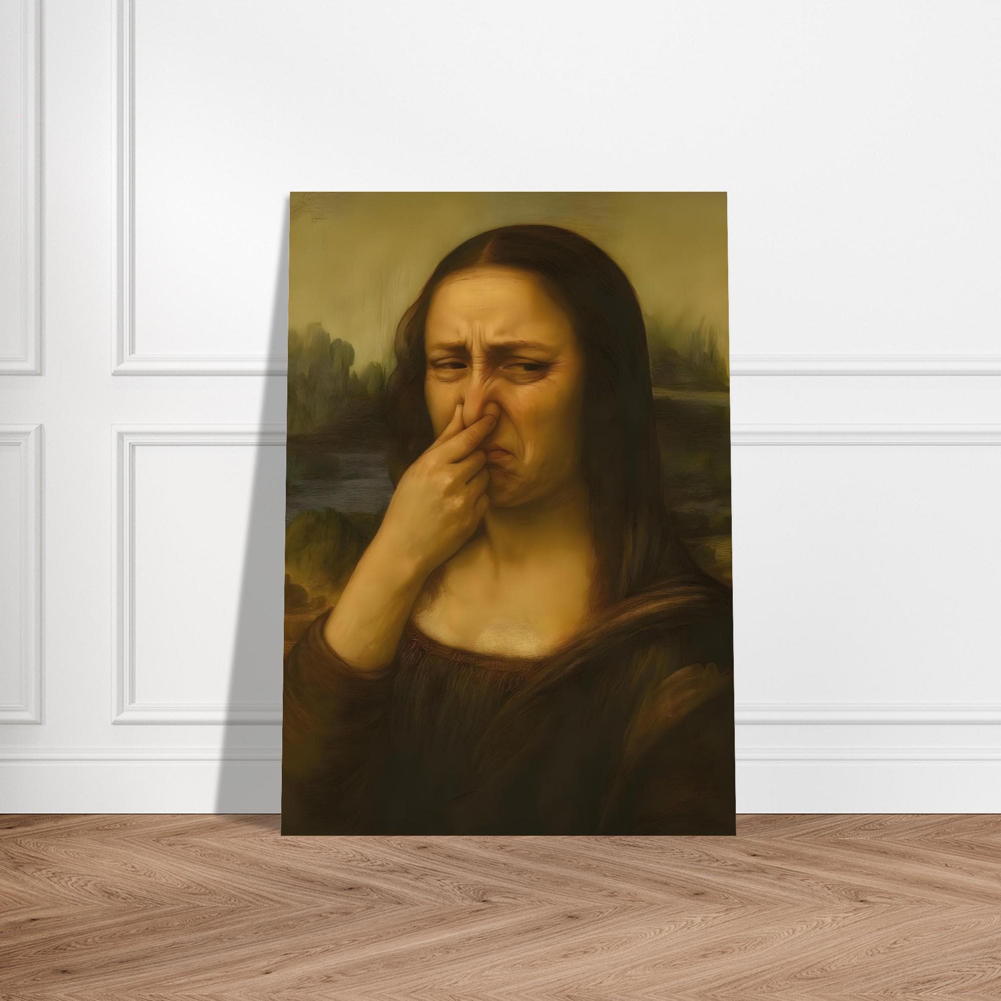 Funny Mona Lisa Toilet Humor Poster - Quirky Bathroom Art - Hilarious ...
