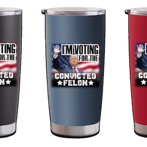 Trump 2024 Election MAGA 20 oz Stainless Steel Insulated Drink Tumbler