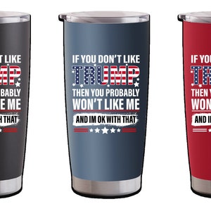 Trump 2024 Election MAGA 20 oz Stainless Steel Insulated Drink Tumbler