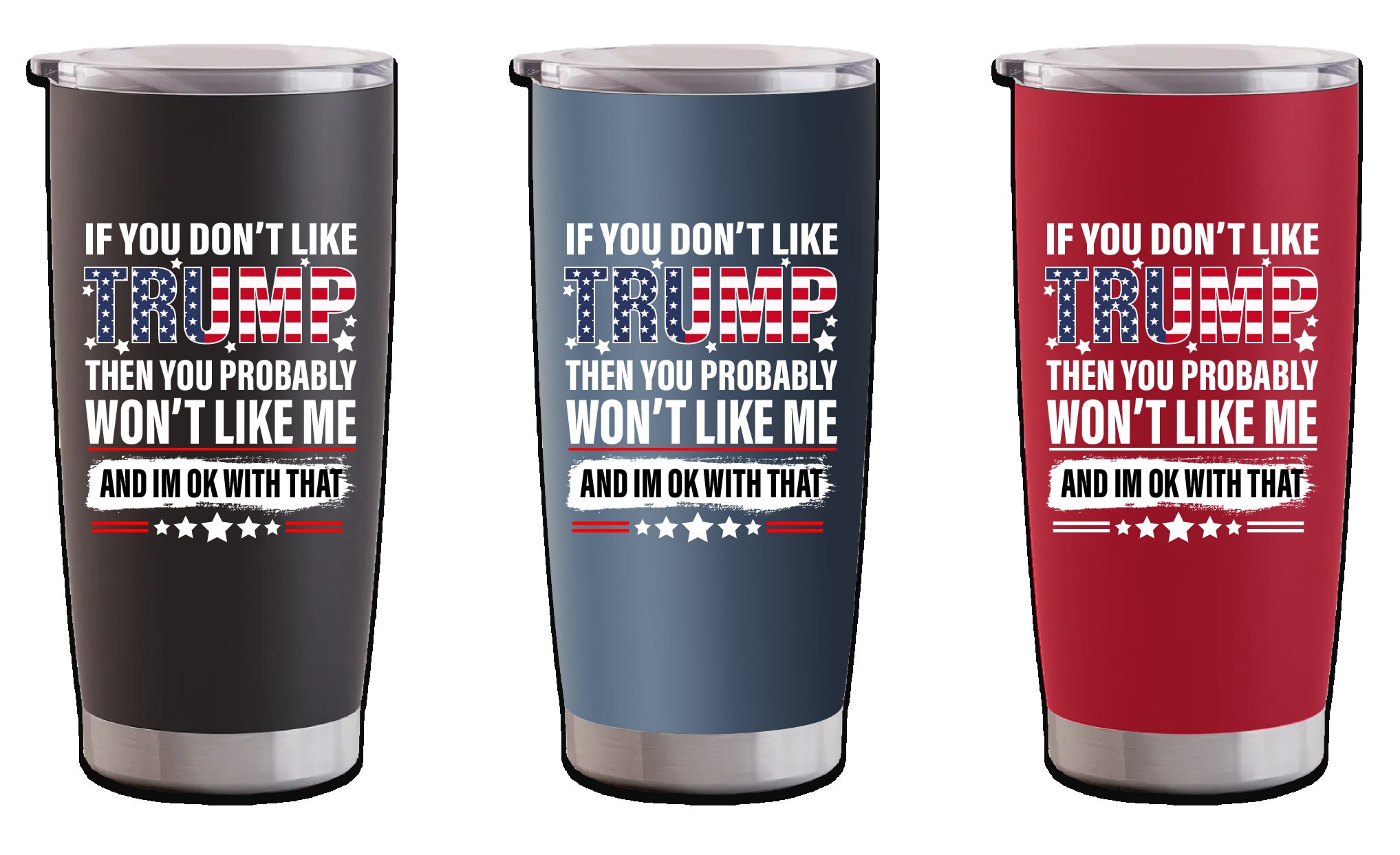 Trump 2024 Election MAGA 20 oz Stainless Steel Insulated Drink Tumbler