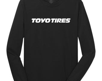 Toyo Tires Printed Black T-shirt Long Sleeve Shirt - Etsy