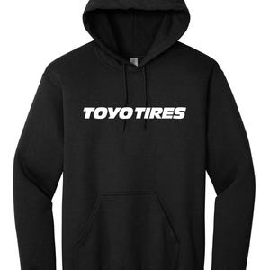 Toyo Tires Printed Black Pullover Hoodie Hooded Sweatshirt