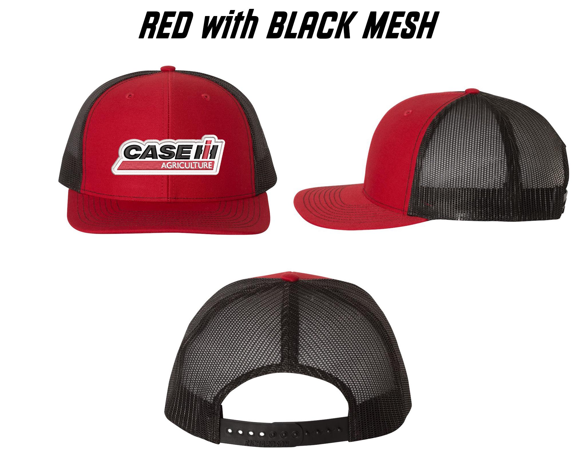 Case IH Agriculture Richardson 112 Embroidered Patch Trucker Snapback Hat Tracto Vintage CASE IH International Harvester Embroidered Patch  main image 4
