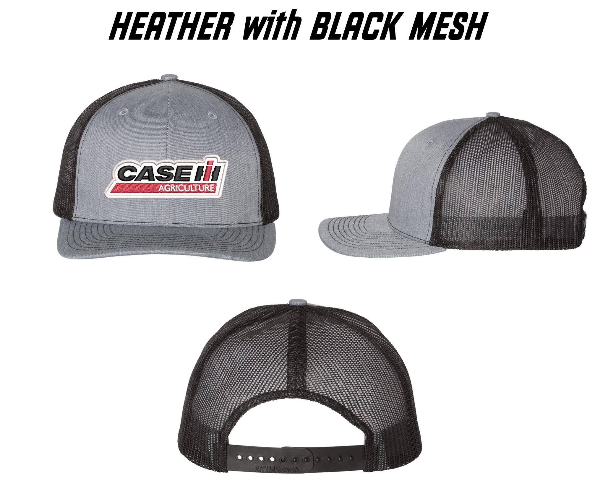 Case IH Agriculture Richardson 112 Embroidered Patch Trucker Snapback Hat Tracto Vintage CASE IH International Harvester Embroidered Patch  main image 3
