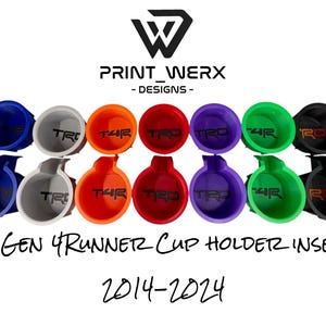 Cup Holder Insert Set for 5th Gen 4Runner (2014-2024)