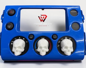 Glow-in-the-Dark Skull Climate Knobs (Set of 3) – Toyota FJ Cruiser Custom 3D Printed Interior Upgrade