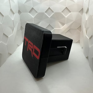 2” Hitch Cover For Toyota’s. Carbon fiber look. (Multiple Colors)