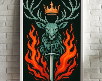 TOG art print, Throne of glass poster, Terrasen print, SJM wall art, Printable poster, Booktok poster, Reading nook poster