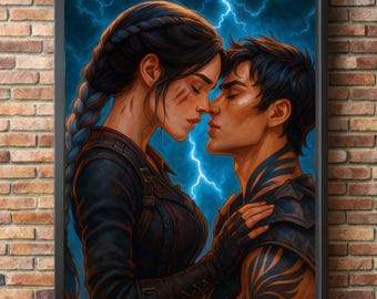 Fourth Wings Poster, Onyx Storm Poster With Violet and Xaden